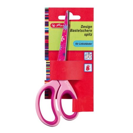 Nůžky špičaté pro leváky dětské, barevné (Herlitz)