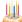 Narozeninové svíčky se stojánky 24ks, barevné (Herlitz)
