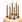 Narozeninové svíčky se stojánky 10ks, zlaté (Herlitz)