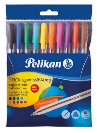 Kuličkové pero K86 super soft fancy 10ks, mix barev (Herlitz)