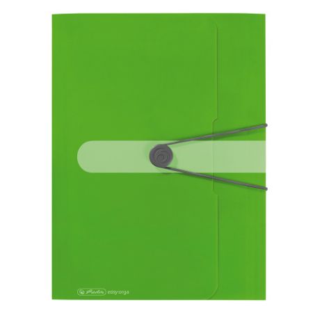 Desky s gumou A4/3chlopně, PP jablkově zelené (Herlitz)