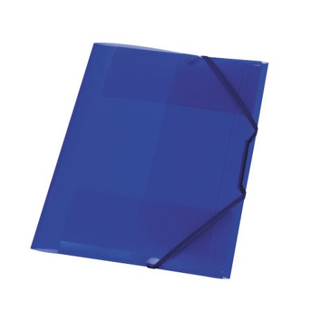 Desky s gumou A4/ 3chlopně, PP, modré, transparentní (Herlitz)