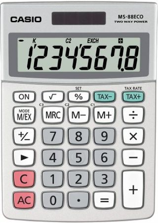 CASIO Kalkulačka stolní MS 88 ECO