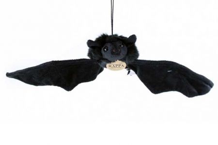 Plyšový netopýr černý 16cm