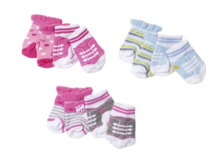 Baby born® Ponožky (2 páry), 3 druhy
