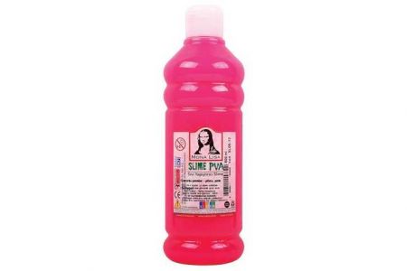 Slime Glue 250 ml fluorescenční lepidlo- růžová