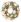Věnec velikonoční proutěný, tyrkysové ozdoby  24 cm