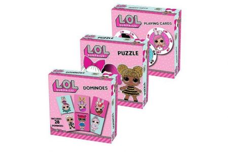 MGA L.O.L. LOL trojitá zábava - puzzle, karty, domino