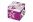Dárková krabička skládací s mašlí S 12x12x12 cm květina fialová