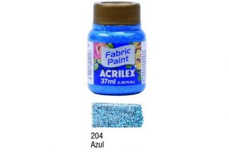 Barva na textil Glitter 37ml 204 Blue
