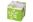 Dárková krabička skládací s mašlí zelená s kytičkami L 22x22x13cm