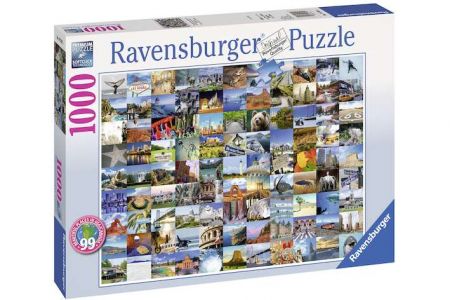 Puzzle 99 nejkrásnějších míst světa 2 1000 dílků (Ravenesburger)