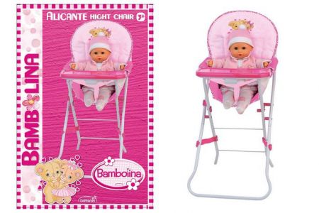 Jídelní židlička Bambolina pro panenky