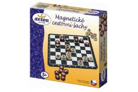 Magnetické cestovní šachy dřevo 