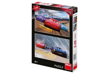 Puzzle Disney Cars 3 závod 2x66 dílků