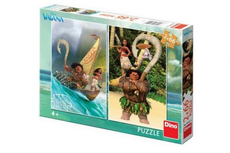 DINO Puzzle Disney Vaiana 2x66 dílků 22x32,3cm