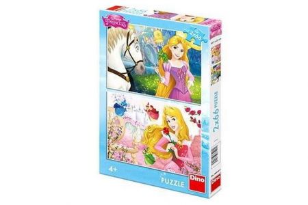 DINO Puzzle Disney Princezny 2x66 dílků 
