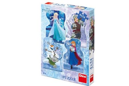 DINO Puzzle Frozen/Ledové království 4x54 dílků 