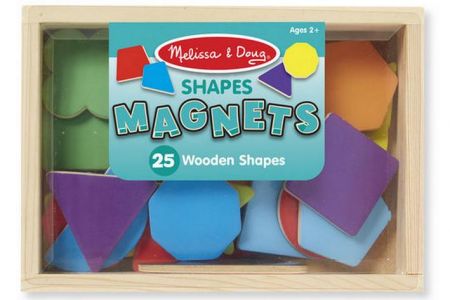 Melissa &amp; Doug - Dřevěné magnetické tvary 25 ks