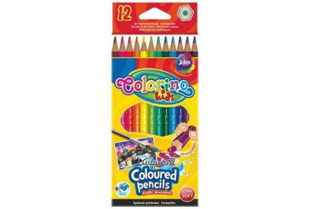 Pastelky Colorino akvarelové 12 barev 12ks+štětec