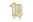 Svíčka narozeninová - číslice 18 zlacená s glitry 8cm