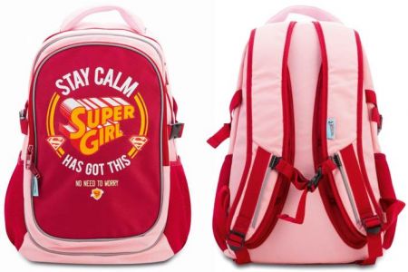 Školní batoh s pončem Supergirl – STAY CALM (Baagl)