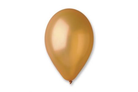 Nafukovací balónek žlutý metalový  30cm 12&quot;