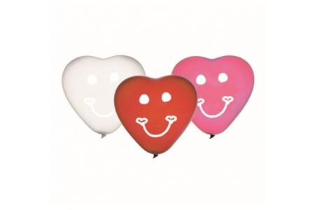 Balonky ve tvaru srdce 5ks 