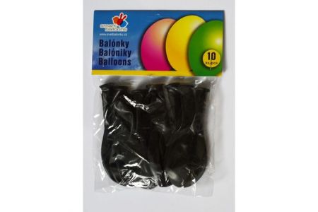 OB balonky G 90 10 balonků 26cm černá