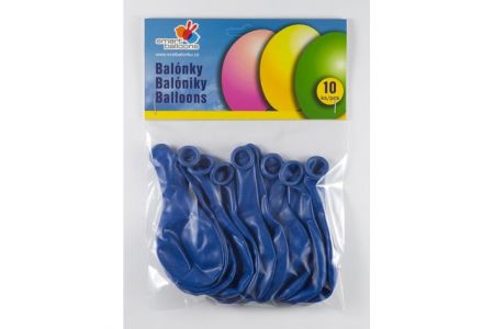 OB balonky G 90 10 balonků 26cm tmavě modrá