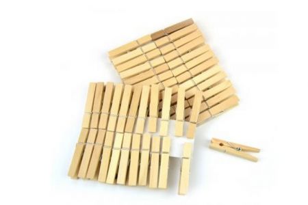 Kolíčky dřevěné střední 48ks 47mm