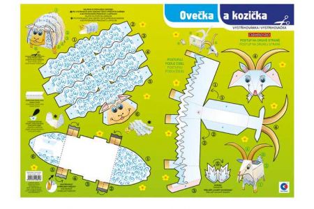 Vystřihovánka - Ovečka a kozička / BV042 / Baloušek tisk