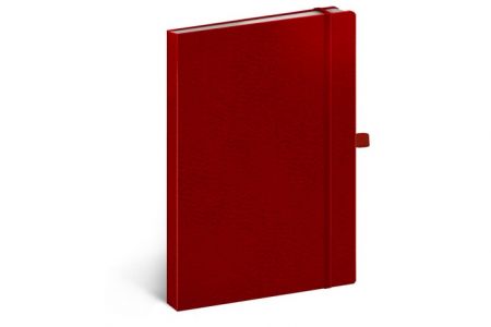 Notes Vivella Classic červený/červený tečkovaný, 15 x 21 cm / A-5987