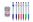 Kuličkové pero GP2018A mix barev