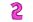 Balonek č. 2 růžový 35cm narozeniny foliový 
