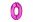 Balonek č. 0 růžový 35cm narozeniny foliový 