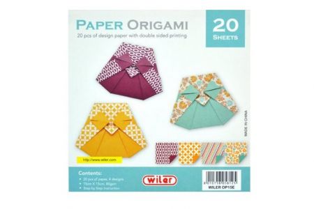 Sada papírů na origami III. 15x15cm 80 g 20 listů OPTYS 