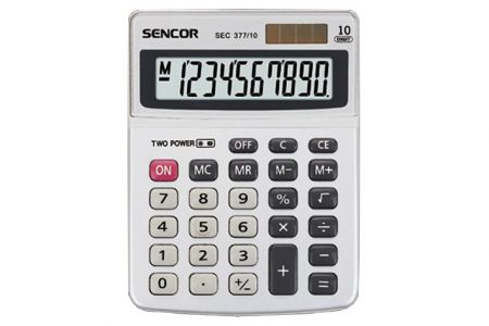 Kalkulačka stolní SENCOR SEC 377/10 DUAL (kalkulátor stolní SEC-377/ 10)