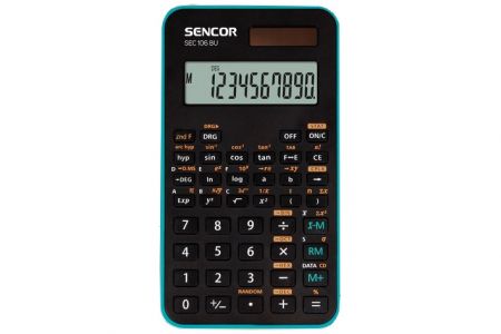 Kalkulačka vědecká SENCOR SEC 106 BU černo-modrá (kalkulátor vědecký školní SEC-106BU)