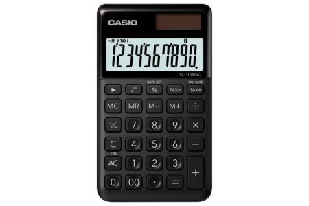 Kalkulačka kapesní CASIO SL 1000SC BK černá (kalkulátor kapesní SL-1000-SC-BK)