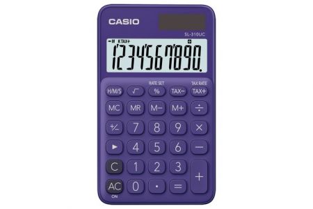 Kalkulačka kapesní CASIO SL 310UC PL fialová (kalkulátor kapesní SL-310-UC-PL)