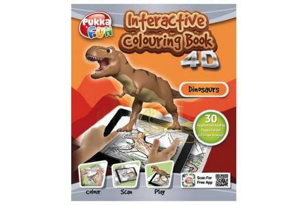 Interaktivní omalovánky 4D Pukka Fun-dinosauři