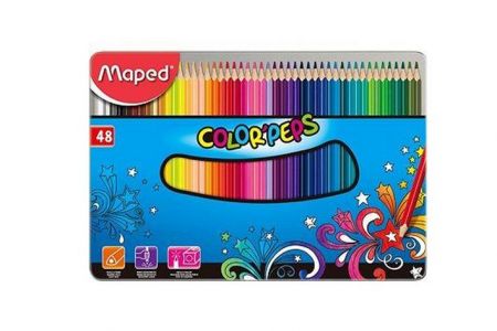 Pastelky Maped Color&#39;Peps Metal box 48ks