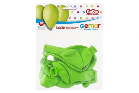 Balonky obyčejné zelené 10ks