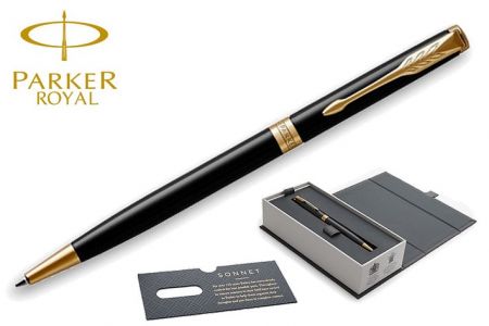 PARKER ROYAL SONNET Black GT kuličková tužka Slim KT (kuličkové pero)