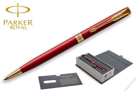 PARKER ROYAL SONNET Red GT kuličková tužka Slim KT (kuličkové pero)