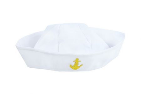 Čepice námořník bílá s kotvou dětská