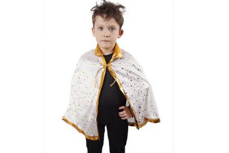 Kostým plášť princ bílý dětský