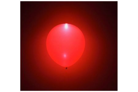 Balon LED červený 4 ks