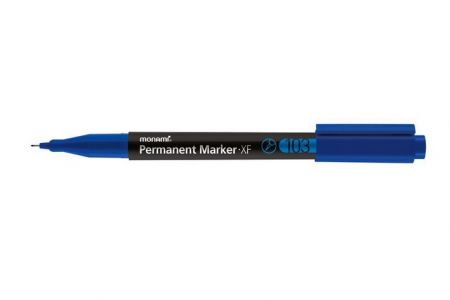 Popisovač permanentní modrý 0,5mm monami 103